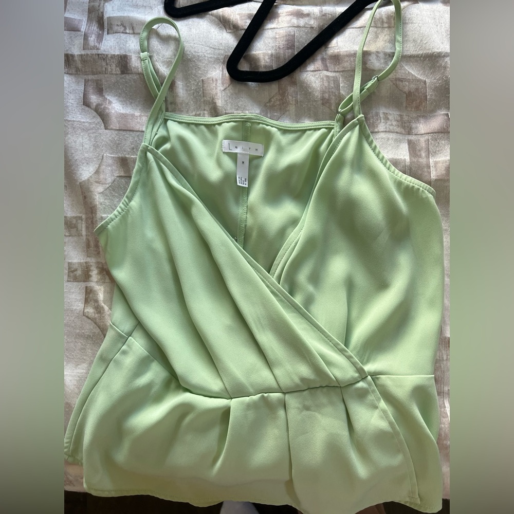 Cute pastel colored crop top blouse